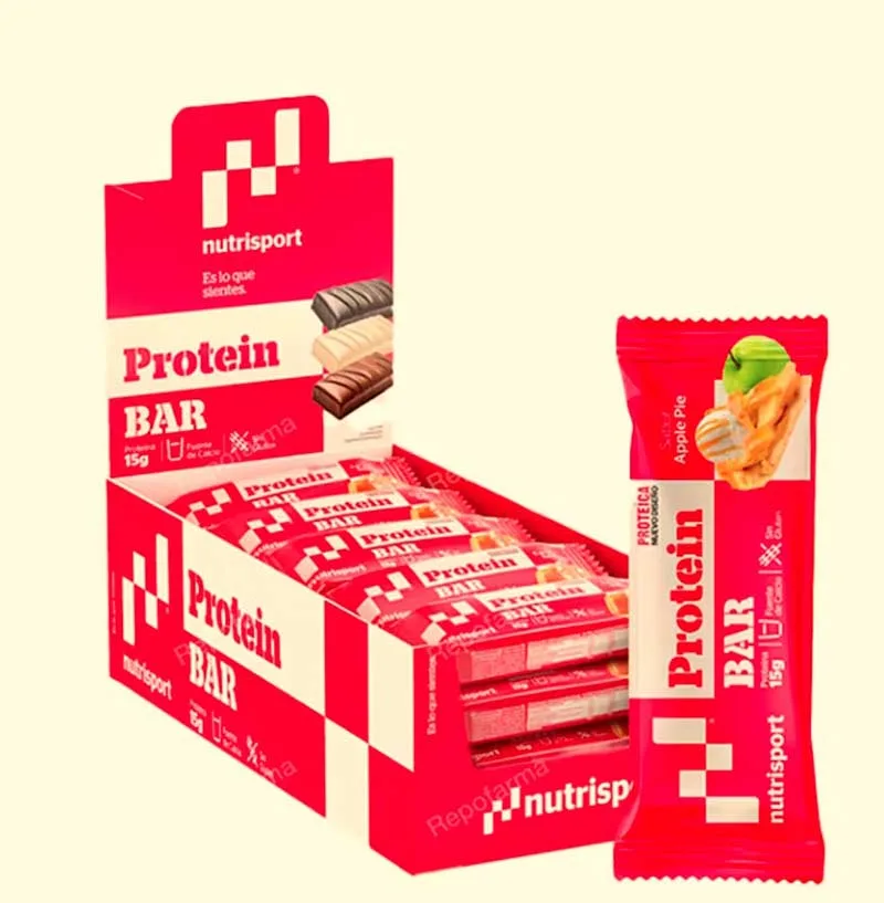 Barrita Proteica Apple Pie Nutrisport – 25 unidades