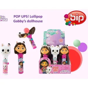 🍭 Pop Ups! Lollipop Gabby’s Dollhouse BIP – Caramelo de Palo