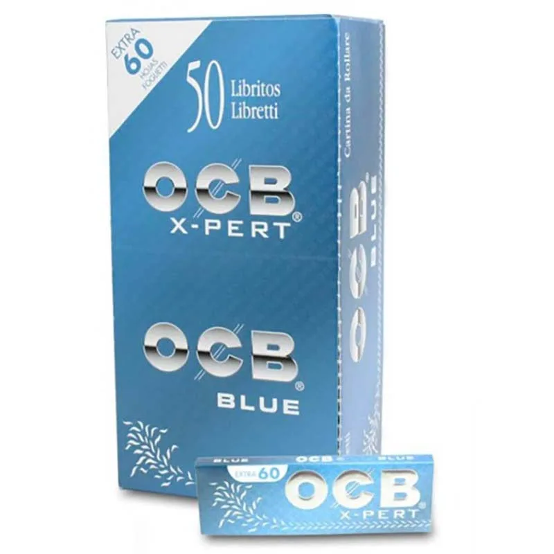 Libritos OCB Azul X-Pert Regular – 60 hojas × 50 unidades