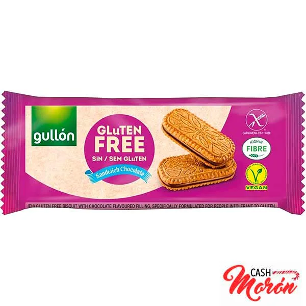 Galletas Sándwich de Chocolate Sin Gluten Gullón, doble placer sin gluten